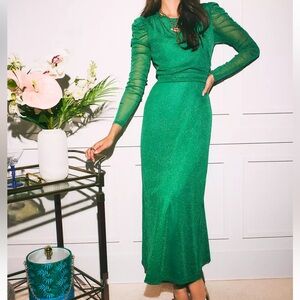 Lilly Pulitzer Preslie Long Sleeve Mesh Midi Dress